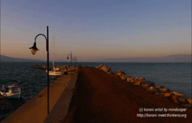 Koroni Harbour at Sunset 360° Pamorama Small
