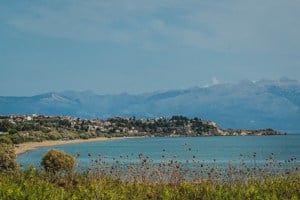 South View to Koroni with Taigetos