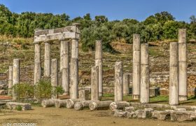 Temple Ruin in Ancient Messene - Archaeological Site