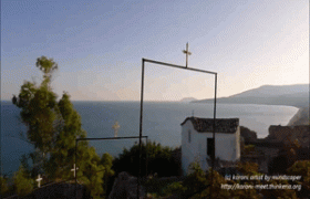 Koroni Timiou Prodromou Monastery Sunset 360° Pamorama Small