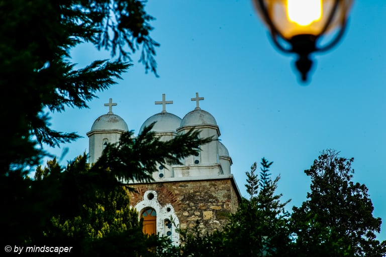 Monastery Roof and Lantern - Koroni