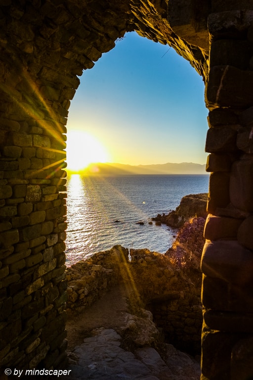 Sunrise at the Easter Gate of Koroni Kastro - Mediterranean Spirit