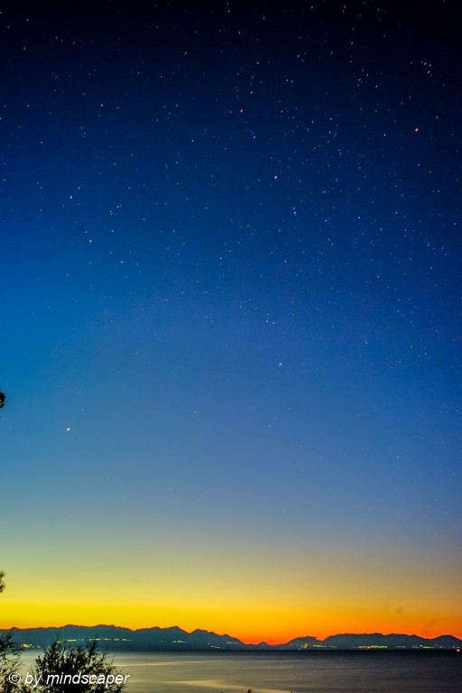Stary Sky Before Sunrise - Mediterranean Morningrise