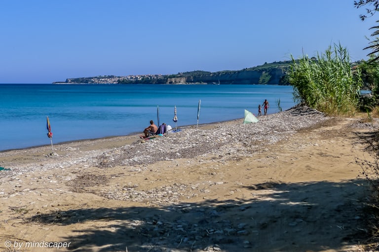 View to Koroni from Peroulia Beach