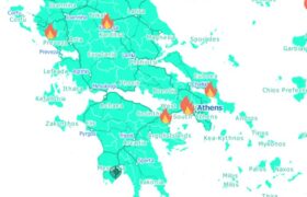 Fire Map Greece