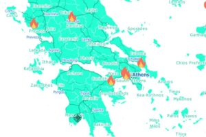 Fire Map Greece